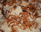 A picture of step 4 of Mutton yakhni pulao.