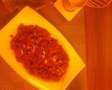 A picture of step 9 of Gajar ka halwa with peels.