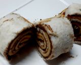 A picture of step 3 of Chocolate Meetha Anda Bread Roll 😋.