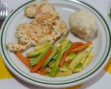 Foto del paso 9 de la receta: Filete de pechuga con puré colado y verduras a la mantequilla