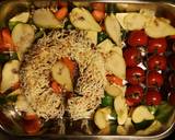 Swedish falukorv (sausage) in oven with roasted vegetable & pear recipe step 2 photo