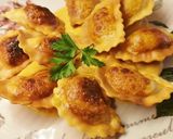 Foto del paso 5 de la receta: Raviolis tostados de Bogavante y Burrata a la crema de Romesco