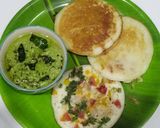 A picture of step 6 of Urad dal uttapam.