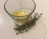 A picture of step 1 of Risotto with Organic Parmigiano Reggiano and Thyme.