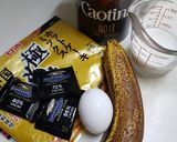 A picture of step 2 of Banana Chocolate Pancake Mix Cake.