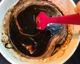 Hình bước làm 3 của món Solf Nama chocolate