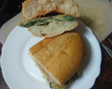 Foto del paso 2 de la receta: Bocadillo de tortilla con espinacas al microondas