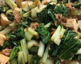A picture of step 7 of Grandma’s Sautéed Bok Choy w/ Tofu.