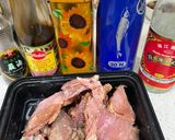 Hình bước làm 1 của món Cải làn xào ham