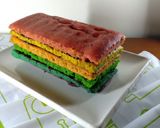Foto langkah ke 10 dari resep Rainbow Cake tanpa SP.