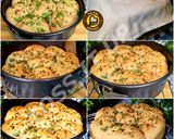 A picture of step 6 of No Egg No Maida Pure Veg Cheesy Garlic Bun And Swirl From Scratch Two Design One Dough.