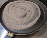 A picture of step 3 of Ragi dosa.