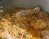 A picture of step 5 of Chicken Rara.