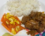 Foto langkah ke 5 dari resep Grilled Pepper Chicken with Corn & Carrot.