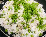 A picture of step 4 of Peas Pulao.
