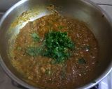 A picture of step 4 of Baigan bharta (in cooker).