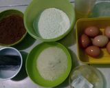 Foto langkah ke 1 dari resep Blackforest (base cake Brownies kukus Ny. Liem).