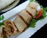 Foto langkah ke 4 dari resep Sandwich Gulung Isi Telur.