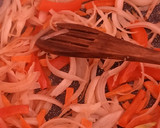 Foto del paso 4 de la receta: Arroz con verduras y camarones al wok
