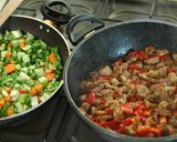 豆角粒炒肉丁雜碎的食譜步驟2照片