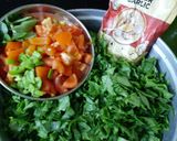 A picture of step 1 of Tamatar palak ki sabji.
