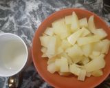 A picture of step 1 of Healthy raw papaya shake.