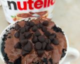 A picture of step 5 of Nuttela chocolate mug cake !.