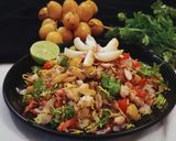 A picture of step 2 of Yellow Kharek Chaat.