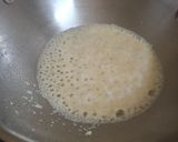 A picture of step 2 of Semolina kheer.