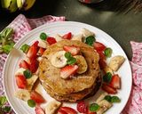 Foto langkah ke 4 dari resep Banana Pancake Gluten Free.