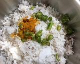 A picture of step 1 of Narkel - er Bara / Coconut Fritters.