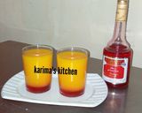 A picture of step 1 of Mango sunrise.