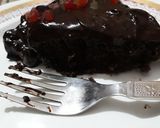 A picture of step 6 of 7 spoon unique cake.