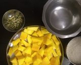 A picture of step 1 of Mango Murabba.
