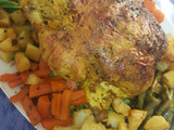 دجاجة مبخرة و محمرة و محشية شعرية 🍗👌