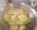 A picture of step 3 of Easy cheesy mashed potato with spring onions.