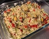 Une image de l'étape 7 de Salade de riz aux moules,tomates et courgette.