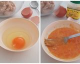 A picture of step 1 of Chicken Meatballs in Chinese Orange Sauce.
