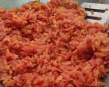 A picture of step 2 of Gazar Ka halwa with Rabadi and gulab jamun.