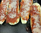 Foto del paso 8 de la receta: 🥒Calabacín relleno de carne picada🥩