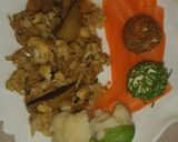 A picture of step 3 of Fried Gobhi with Cheese balls.