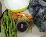 Foto del paso 1 de la receta: Ensalada de judías verdes multicolor 🤍🖤💜🧡💚❤️