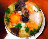 Hình bước làm 8 của món Thịt đông 3 bông hoa