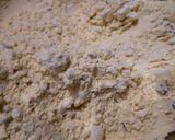 A picture of step 1 of Besan ka cheela.