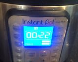 A picture of step 5 of Instant pot barley pilaf.