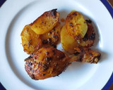 Foto del paso 7 de la receta: Pollo con patatas en airfryer