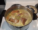 A picture of step 5 of Golden Split Pea Soup.