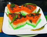 A picture of step 5 of 🇮🇳 Tri-Colour: Khaman Dhokla.
