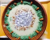 A picture of step 4 of Suji or badam ki kheer.