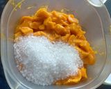A picture of step 1 of Mango Delight.